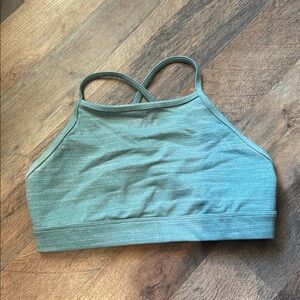 NOBULL White and Green Sports Bra